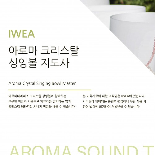 아로마크리스탈싱잉볼지도사